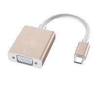 Adattatore da USB C a VGA, adattatore Thunderbolt 3 a VGA compatibile con MacBook Pro 2020/2019/2018/2017, MacBook Air 5/4/iPad Pro 2018, ChromeBook, Samsung Galaxy S10/S9/S8, Huawei Mate Book, altro
