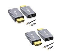 Adattatore da USB C femmina a HDMI maschio con cavo video USB da 1,9 m, 4K a 60 Hz, unidirezionale, da USB tipo C a HDMI 2.0, convertitore da Thunderbolt 3/4 a HDMI per i-/Phone 17, MacBok, Galaxy