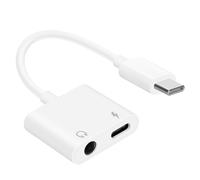 Adattatore da USB-C verso audio jack 3,5 mm + ricarica USB-C compatto - Nouvo