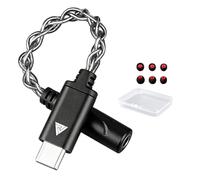 Adattatore da USB tipo C a jack per cuffie da 3,5 mm, per iPhone17/iPhone 16/16 Pro/15/15 Pro/Pro Max/Plus, compatibile con iPad, Samsung Galaxy S23/S22/S21/S20, MacBook (tipo C nero)
