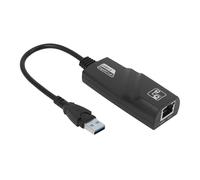 Adattatore da USB3.0 un Ethernet RJ45 Gigabit LAN 10/100/1000Mbps con Luce di Lavoro per PC Laptop Windows Linux
