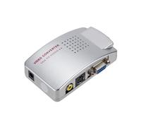 Adattatore da VGA A RCA, Convertitore da Ingresso VGA Composito A Uscita AV/S-Video/VGA per PC, Laptop, DVD, DVR, Videoregistratore, HDTV e Monitor.