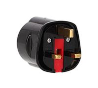 Adattatore da viaggio/adattatore da viaggio UK 3 pin Inghilterra adattatore da viaggio EU Schuko (adattatore per presa inglese e spina europea) tipo G, nero