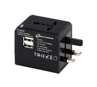 Adattatore da viaggio e caricabatterie USB per quasi tutte le spine del mondo