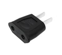 Adattatore da viaggio Europa EU verso USA (nero, 5 x 4 x 2 cm)