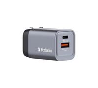 Adattatore da viaggio GNC-35 - 1x USB-C PD 35W, 1x USB-A QC 3.0 35W - Verbatim -