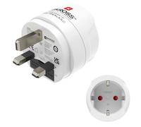 Adattatore da viaggio Hama 00223483 1 presa UK-EU compatto bianco