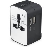 Adattatore da viaggio portatile, la soluzione ideale per i viaggi internazionali, design compatto con porta di ricarica USB-C, leggero per viaggi