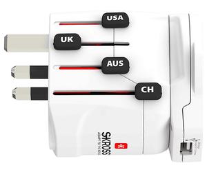 ADATTATORE DA VIAGGIO SKROSS PRO - World & USB