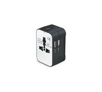 Adattatore da viaggio squisito, caricabatterie da parete universale con doppie porte di ricarica USB universali, tutto in uno per oltre 150 paesi,