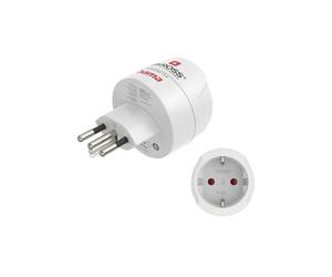 Adattatore da viaggio tipo J, L, N, 3 pin, per Svizzera, Italia e Brasile