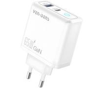 Adattatore da viaggio Type - C + USB Ricarica rapida - Bianco