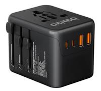 Adattatore da viaggio universale da viaggio con PD20 W, 2 USB, 2 USB C e 1 AC, adattatore universale per la Germania, Stati Uniti, Inghilterra, Italia, Australia