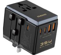 Adattatore da viaggio universale Dudao A35 nero NEW