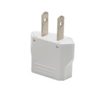 Adattatore da viaggio universale per Europa USA con convertitore di spina, protezione di sicurezza integrata (bianco, 4,5 x 4 x 2 cm)