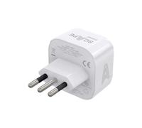 Adattatore da viaggio universale per prese italiane Tipo C e Tipo F 250V 15A 3450W