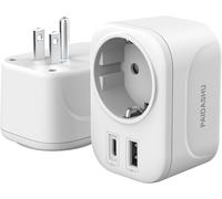 Adattatore Da Viaggio Universale, Spina USA Con 1 Adattatore USB E 1 Adattatore