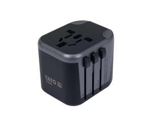 Adattatore da viaggio uniw. 2xusb 12w YT-81301