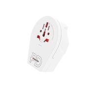 SKROSS - World to UK USB C20PD - Adattatore da Viaggio Presa UK Regno Unito da Euro, Australia, UK, USA, Giappone, Brasile e Cina - Presa Ricarica USB C 3A Fast Charger