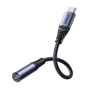 Adattatore DAC da USB-C a mini jack da 3,5 mm, colore nero