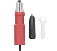Adattatore dado, trapano avvitatore a batteria Rivettatrice Rivettatrice elettrica Kit adattatore trapano rivetto pneumatico Inserire il dado Accessori per utensili elettrici - Rosso
