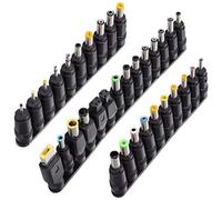 Adattatore DC universale - Kit di alimentazione per computer portatile, 5,5 mm x 2,1 mm, set di connettori affidabili per tappi di alimentazione, caricatore di ricambio poli