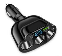 Adattatore del caricatore dell'automobile 5in1 66W con la ricarica rapida del PD e il display digitale per la distribuzione efficiente dell'alimentazione multi dispositivo