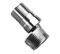 Adattatore del gomito doccia - 1,93 pollici di estensione della doccia piena curva | Articolazione a prova di perdite a rilascio rapido in acciaio inossidabile | Connettore eccentrico addensato da 4/6