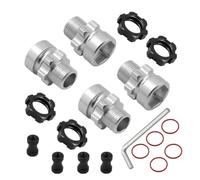 Adattatore del mozzo esagonale da 12 mm a 17 mm compatibile con 1 10 2WD 4x4 Stampede 2WD 4x4 RC Car Partie di aggiornamento Fit Universal(black)