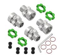 Adattatore del mozzo esagonale da 12 mm a 17 mm compatibile con 1 10 2WD 4x4 Stampede 2WD 4x4 RC Car Partie di aggiornamento Fit Universal(green)