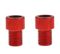 Adattatore della valvola per bici, adattatore della valvola per bici Presta al convertitore Schrader con olo in alluminio per guarnizione ad anello per carichi di biciclette 2 pcs, adattatore della v