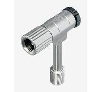 Adattatore della valvola Schrader Topeak Pressure-Rite grigio