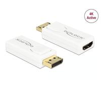 Adattatore DisplayPort 1.2 verso HDMI DeLOCK Bianco