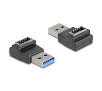 Adattatore DeLock 67236 USB Type-A a USB Type-E 10Gbps Nero
