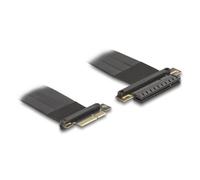 Adattatore Delock 81497 PCIe Riser Cavo Flessibile 30 cm Nero