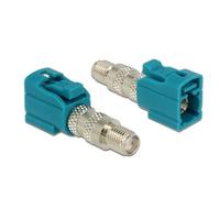 Adattatore Delock 88926 FAKRA Z SMA Maschio Maschio Nickel Blu