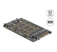 Adattatore Delock M.2 a U.2 e SATA per SSD NVMe e SATA
