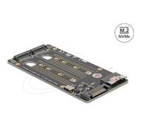 Adattatore Delock per 2 SSD M.2 NVMe PCIe 4.0 a SFF-8654 8i
