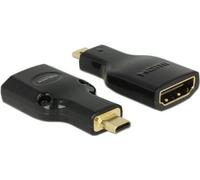 Adattatore Delock Spina HDMI Micro-D Presa HDMI-A 4K nera NEW