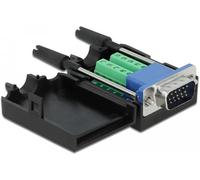 Adattatore Delock VGA 15 pin maschio a morsettiera 10 pin con alloggiamento NEW