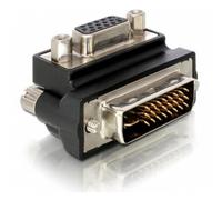 Adattatore DeLOCK VGA DVI-I a 15-pin FM VGA Nero