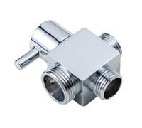 Adattatore deviatore doccia in ottone a doppia uscita adattatori per sistemi doccia resistenti all'erosione 1 pollice Due uscite per sistemi da bagno Valvole doccia a doppia uscita