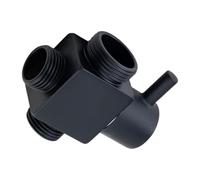 Adattatore deviatore doccia in ottone a doppia uscita adattatori per sistemi doccia resistenti all'erosione 1 pollice Due uscite per sistemi da bagno Valvole doccia in ottone resistente