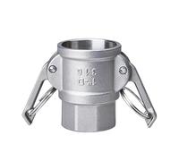 Adattatore di accoppiamento con connettore rapido for camlock da 1/2 "3/4" 1 "1-1/4" in acciaio inossidabile 304 con bloccaggio a camma(Orange,1")