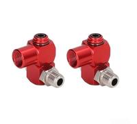 Adattatore di accoppiamento pneumatico resistente con filettatura NPT da 1/4 di pollice e giunto girevole per utensili pneumatici, garantisce un flusso d'aria senza ostacoli durante l'uso