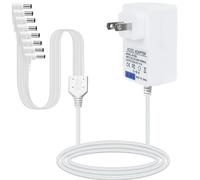 Adattatore di alimentazione AC/DC 4,5 V compatibile con accessorio luminoso Lemax Adattatore di alimentazione AC DC per Natale, Halloween, villaggio, mini illuminazione, decorazione edilizia (bianco