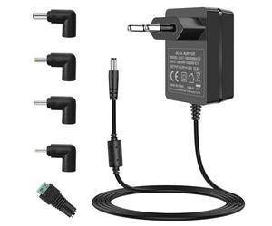 Adattatore di alimentazione CA a DC 1A 18V, caricabatteria EU adatto per 18 Volt (0.1A 0.15A 0.2A 0.25A 0.3A 0.4A 0.6A 0.7A 0.8A 0.9A) 100mA ~ 1000mA, per Logitech Squeezebox Wi-Fi Internet Radio.