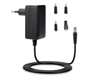 Adattatore di alimentazione CA Aukru 12V 2A 24W con 4 connettori per laptop, stampante, scanner, router, fax, TFT, schermo LCD, ecc.