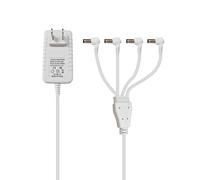 Adattatore di alimentazione CA DC da 4,5 Volt per luci Lemax, cavo di alimentazione da 3,5 m, 4 spine, luci di Natale e Halloween, accessori decorativi per edifici