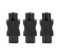 Adattatore di alimentazione da IEC320 C8 a IEC320 C5, rame di alta qualità, 2,5 A 250 V, 2500 W, design rinforzato, struttura compatta, per presa UPS a chassis PDU e alimentazione